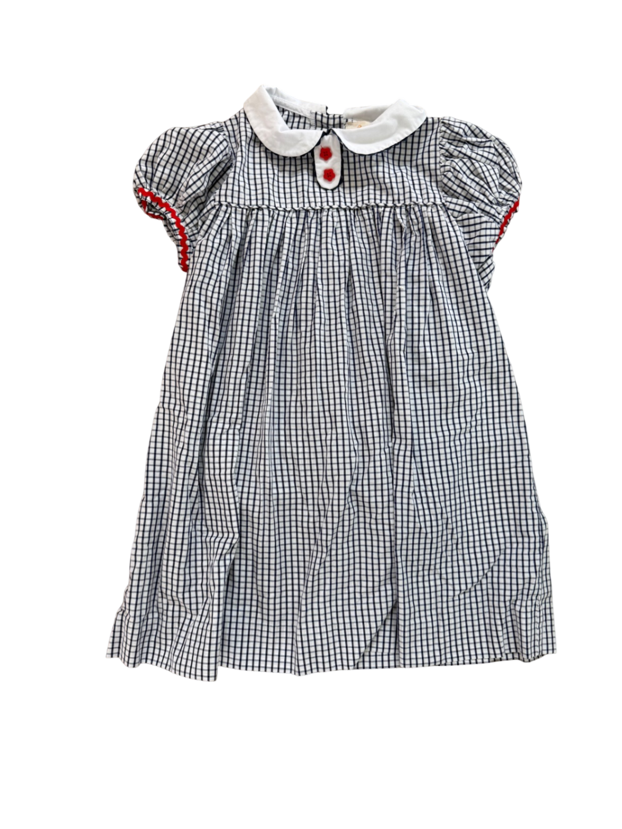 TBBC Navy Check Dress EUC 7