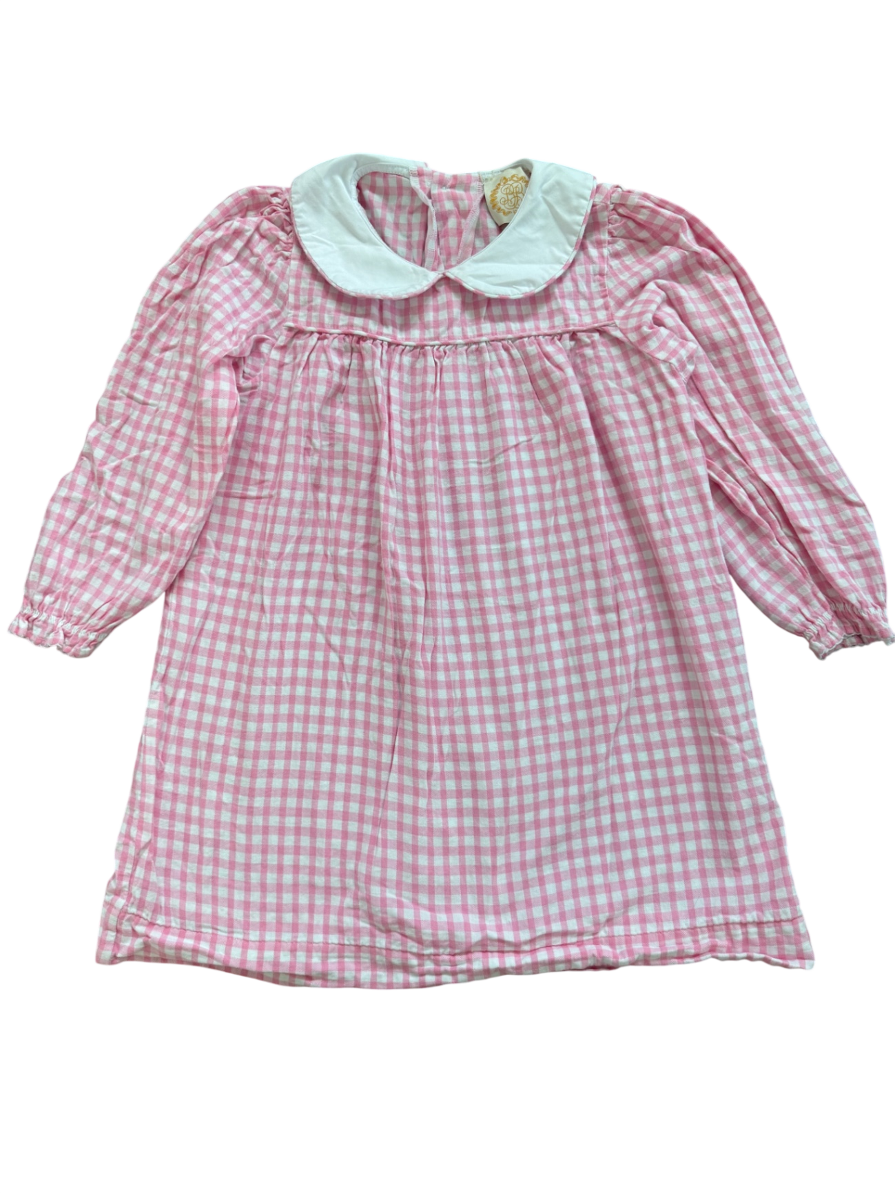 TBBC Pink Gingham Dress EUC 6 & 7
