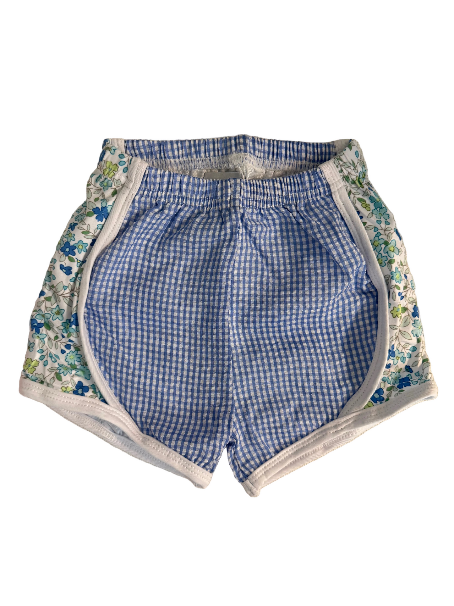 Blue Gingham Girls Shorts NWT