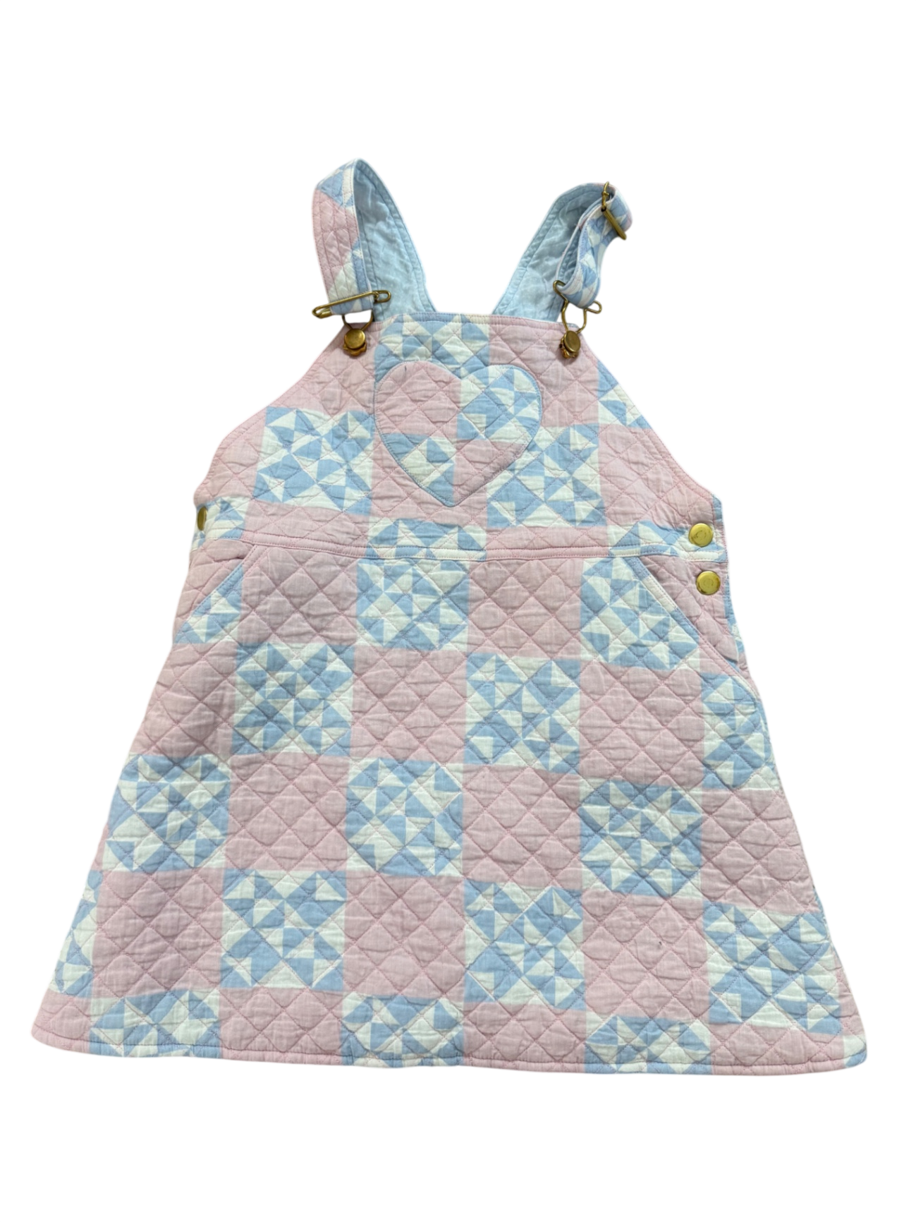 TBBC Patchwork Overalls EUC 7