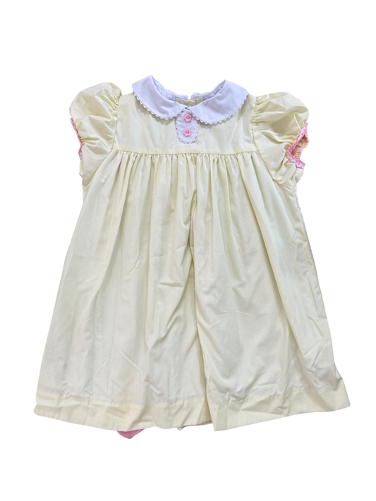 TBBC Yellow Pink Dress EUC 7
